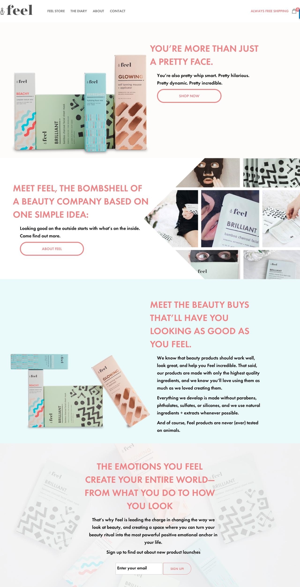 thisisfeel.com shopify website screenshot