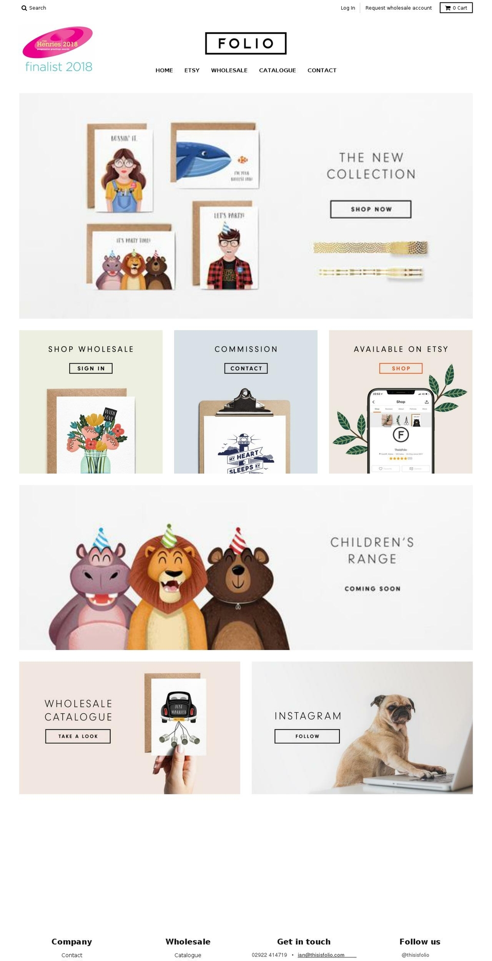 thisisfolio.com shopify website screenshot