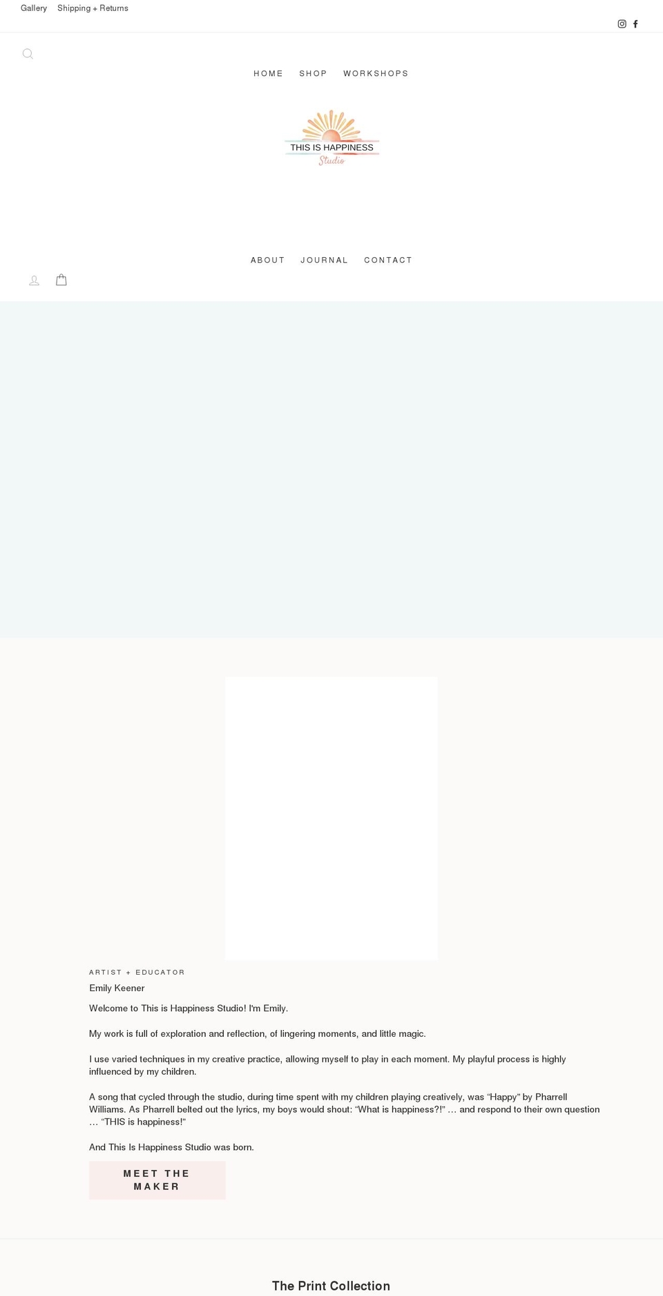 thisishappinessstudio.com shopify website screenshot