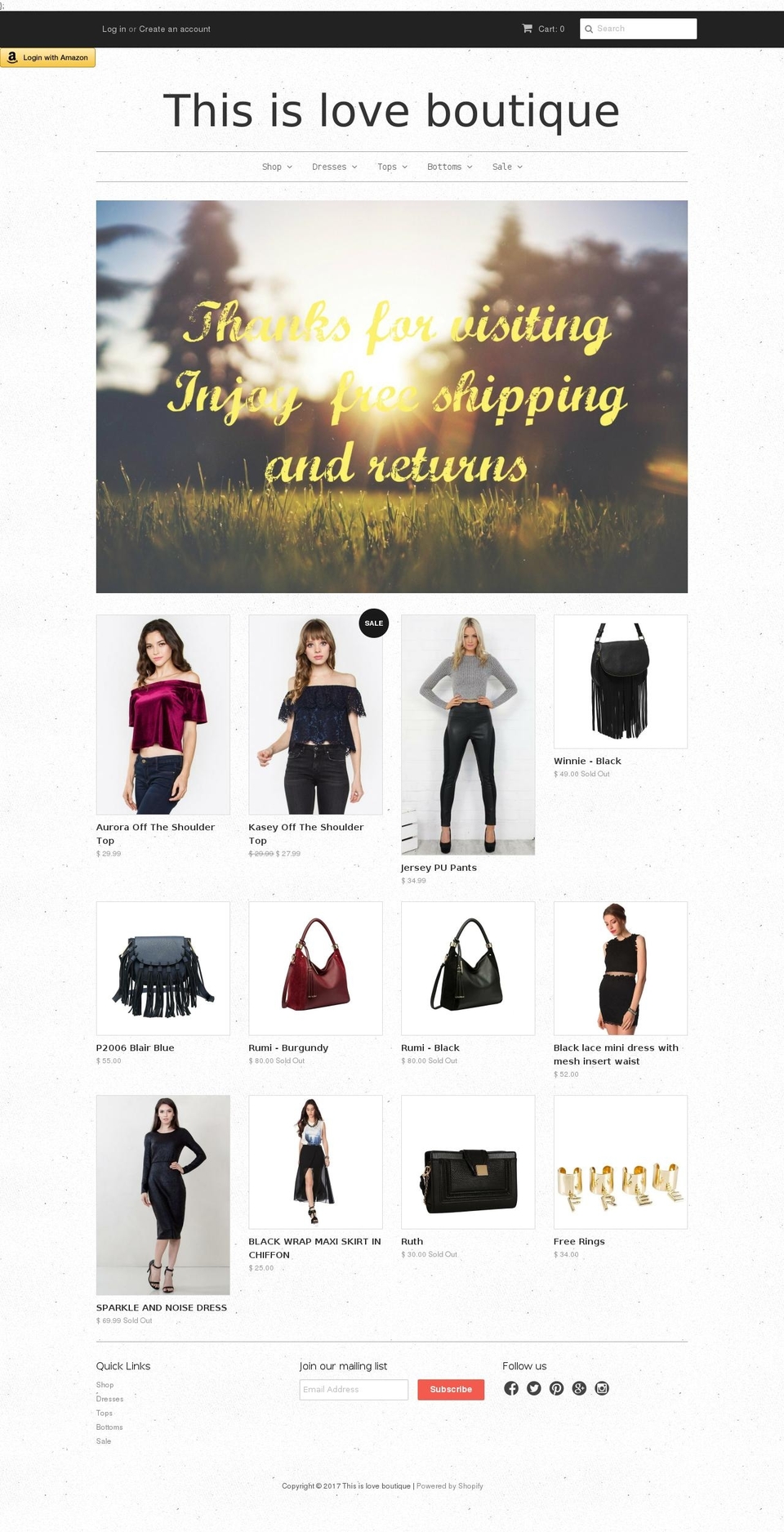 thisisloveboutique.com shopify website screenshot