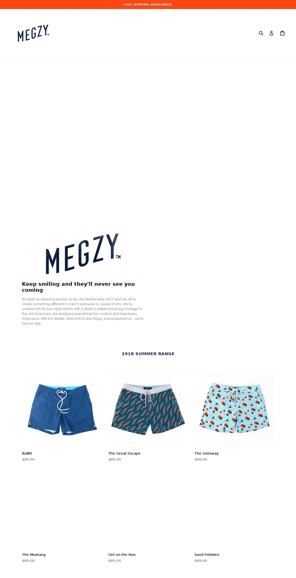 thisismegzy.com — Shopify storefront screenshot