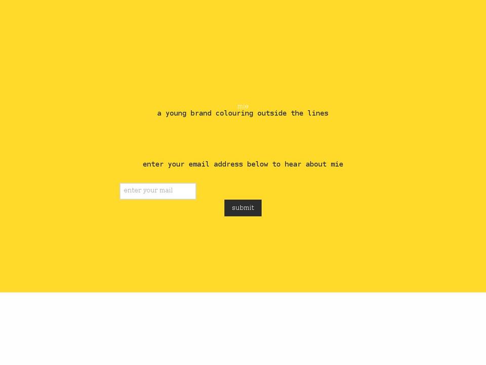 thisismie.com shopify website screenshot