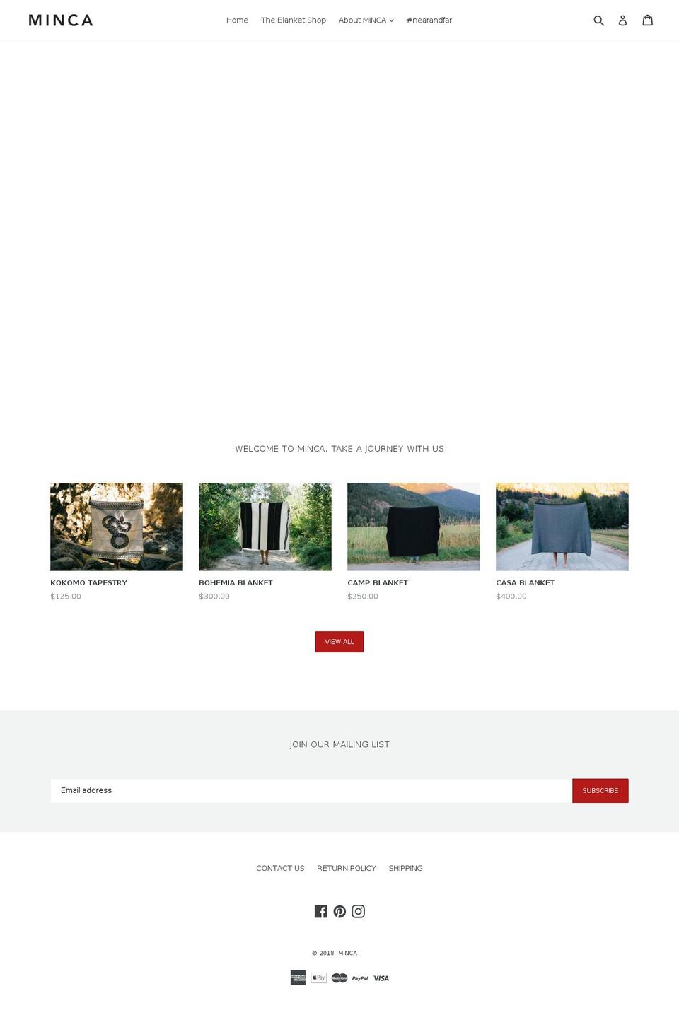 thisisminca.com shopify website screenshot