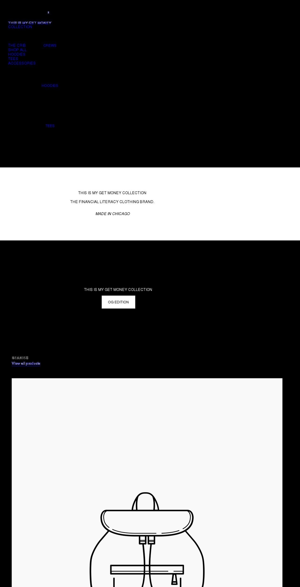 thisismygetmoneycollection.com shopify website screenshot