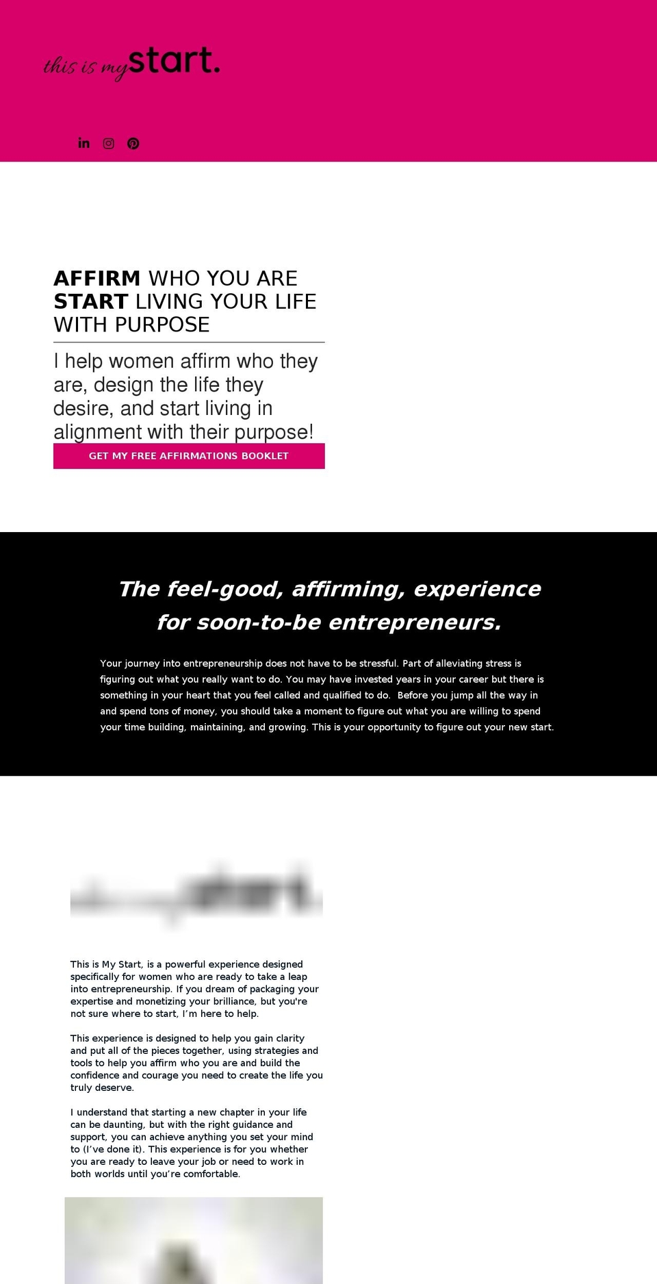 thisismystart.com shopify website screenshot