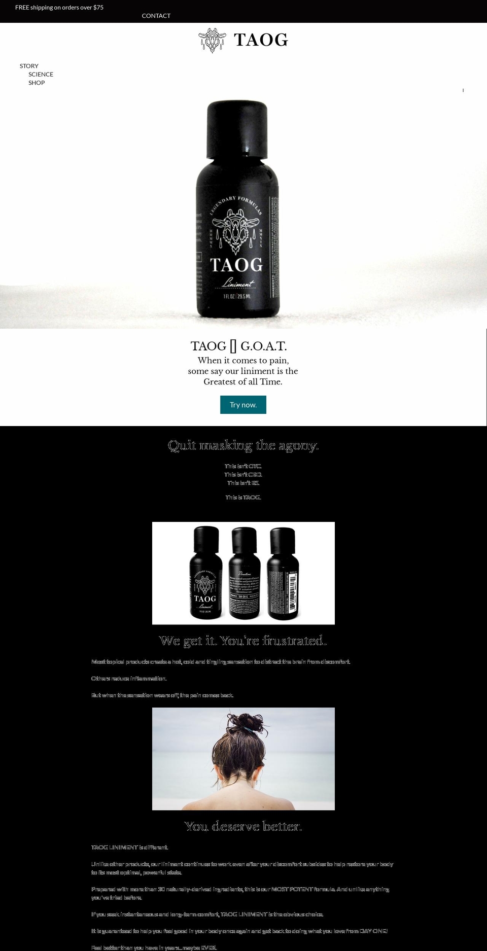 thisistaog.com shopify website screenshot