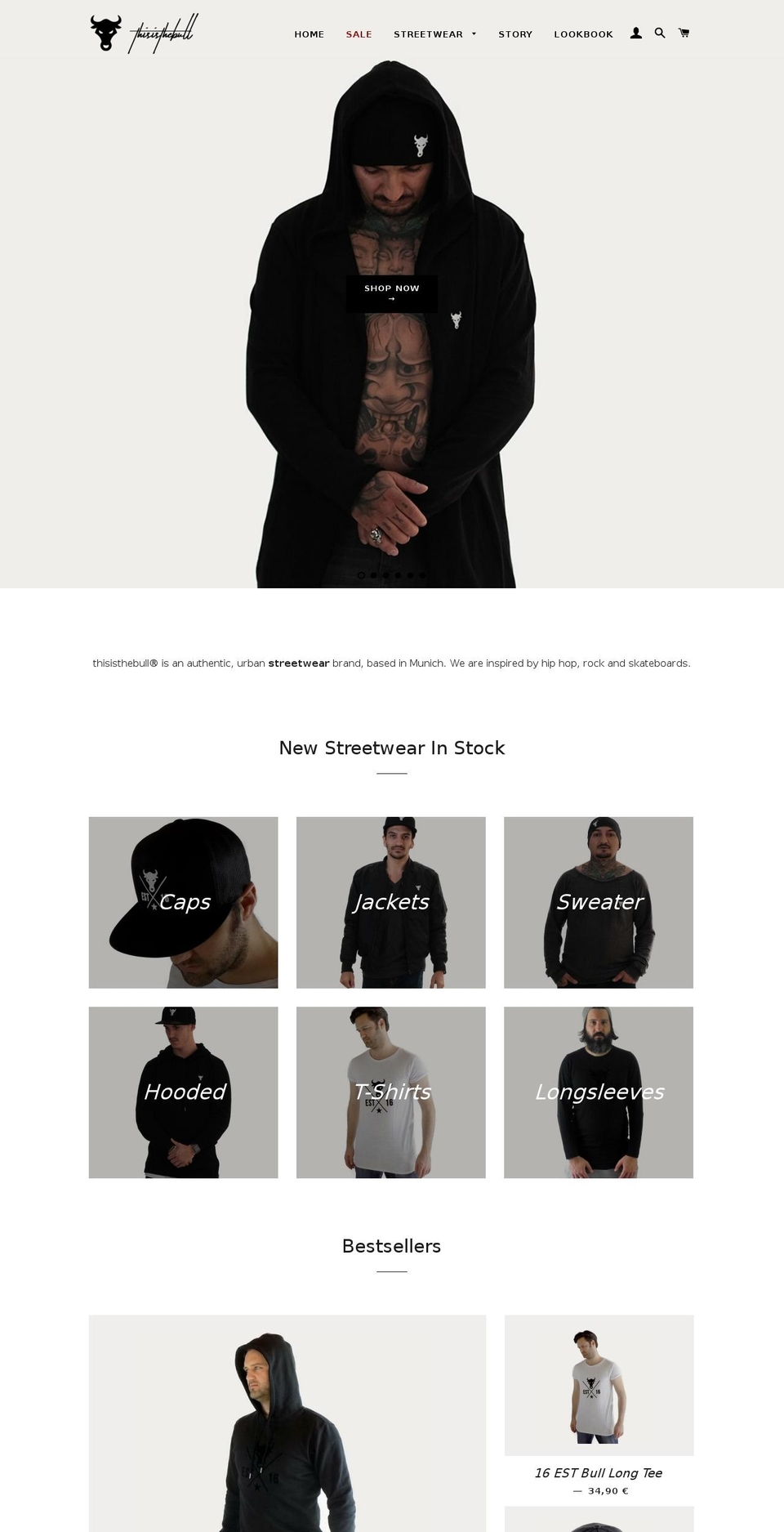 thisisthebull.com shopify website screenshot