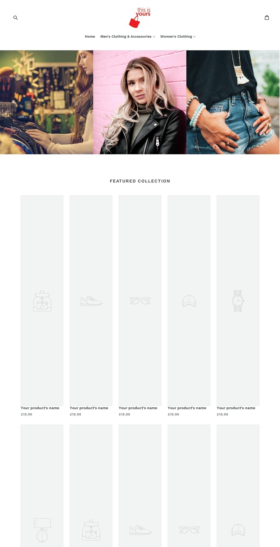 thisisyours.com shopify website screenshot