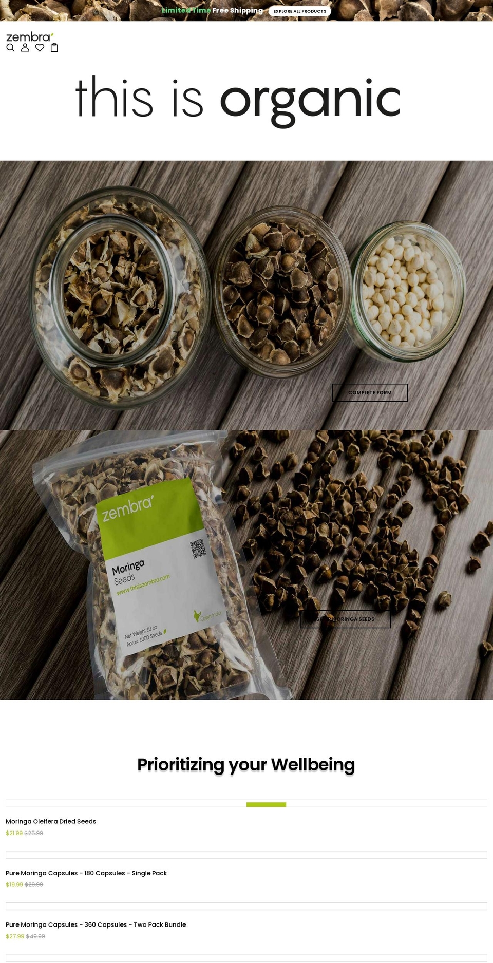 This is Zembra Shopify theme site example thisiszembra.com