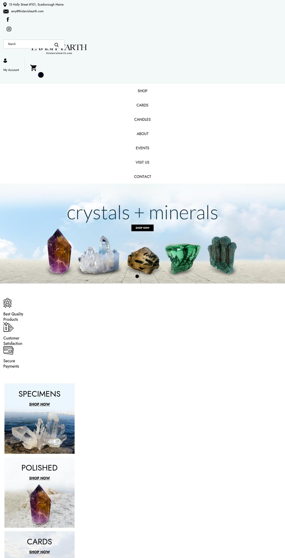 thislavishearth.com shopify website screenshot