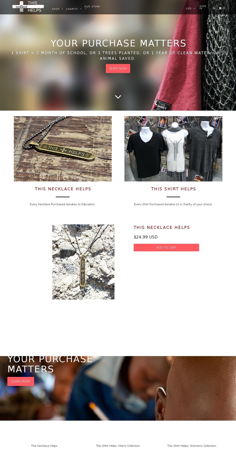 thisshirthelps.com shopify website screenshot