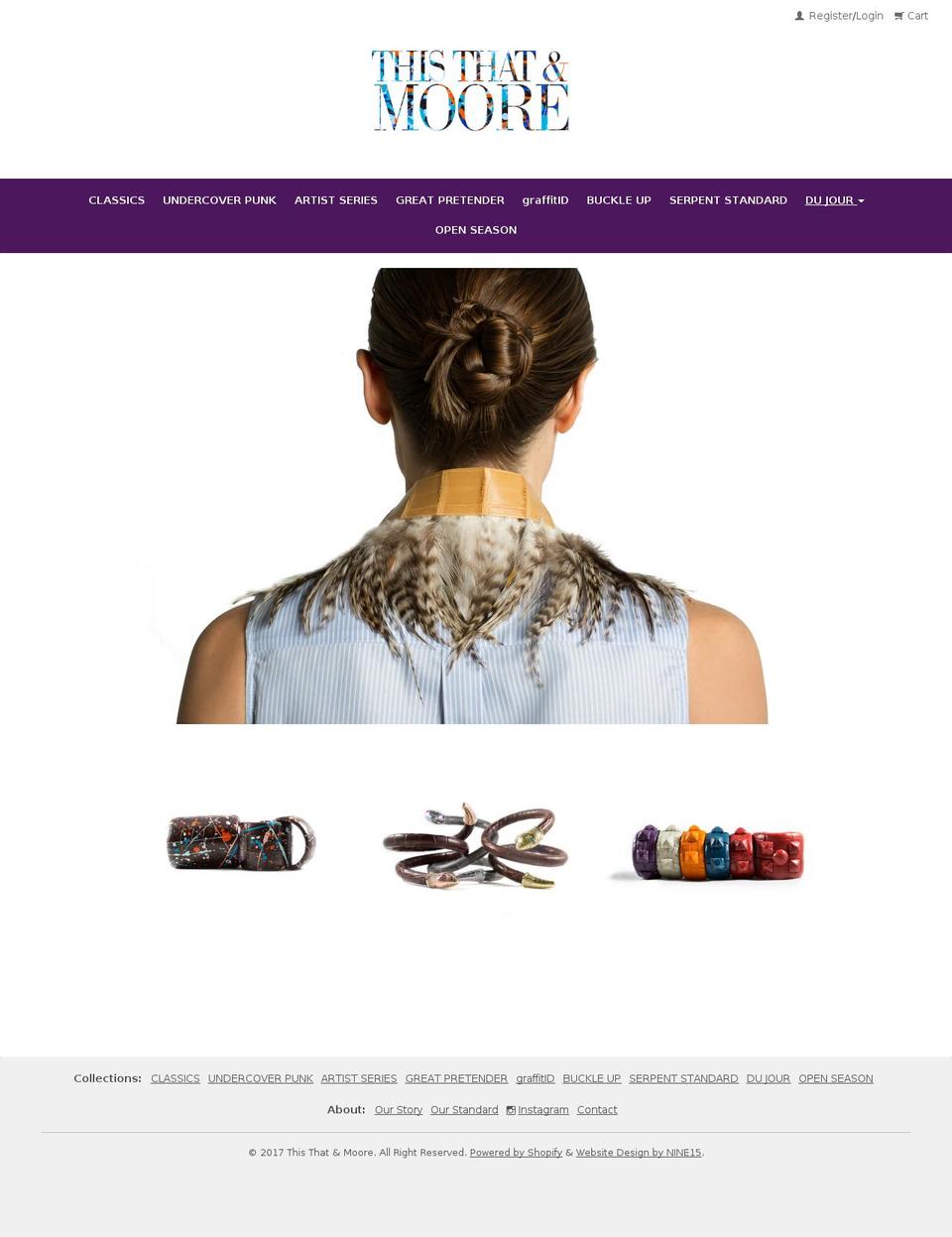 thisthatandmoore.com shopify website screenshot
