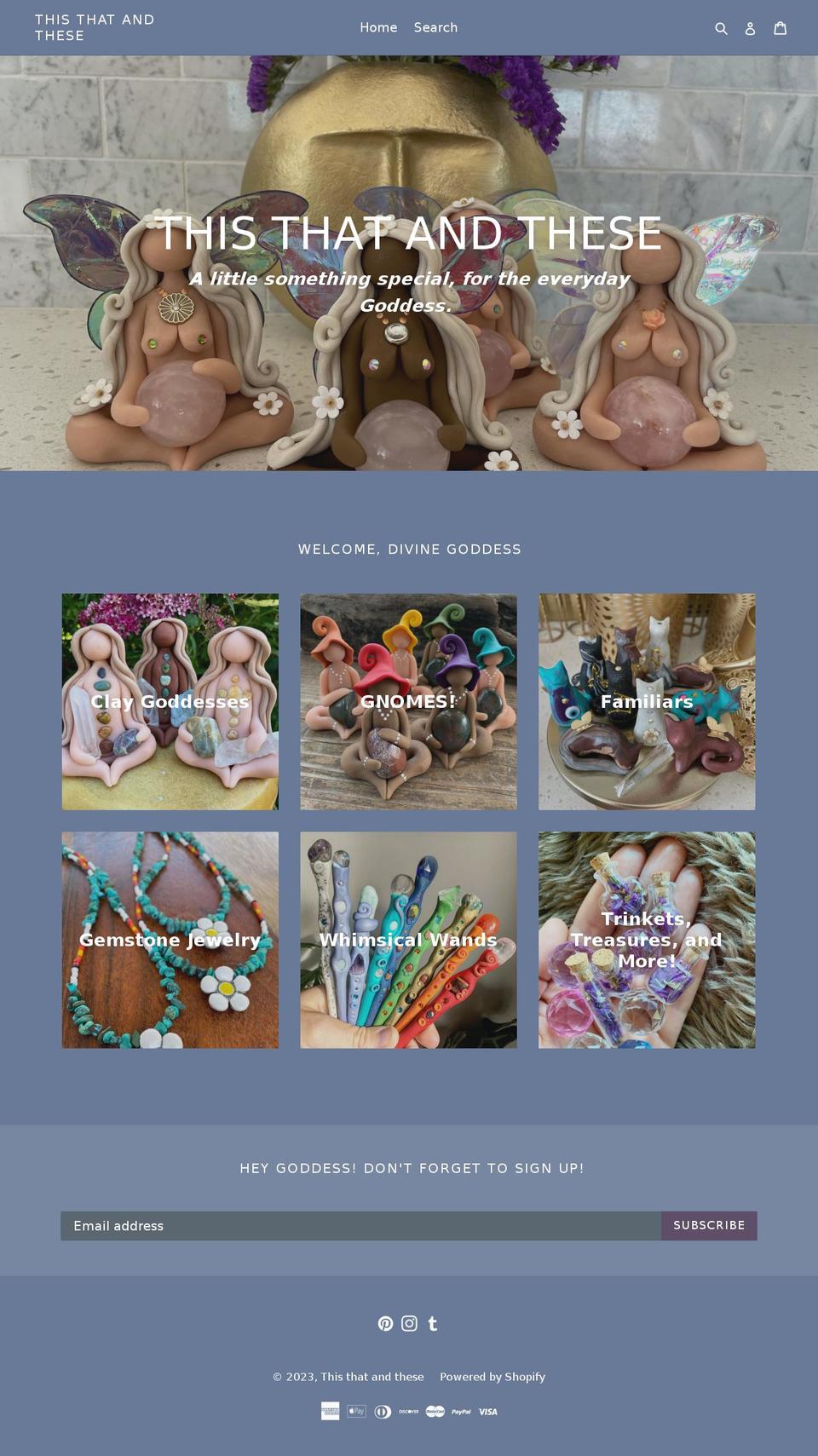 thisthatandthese.com shopify website screenshot