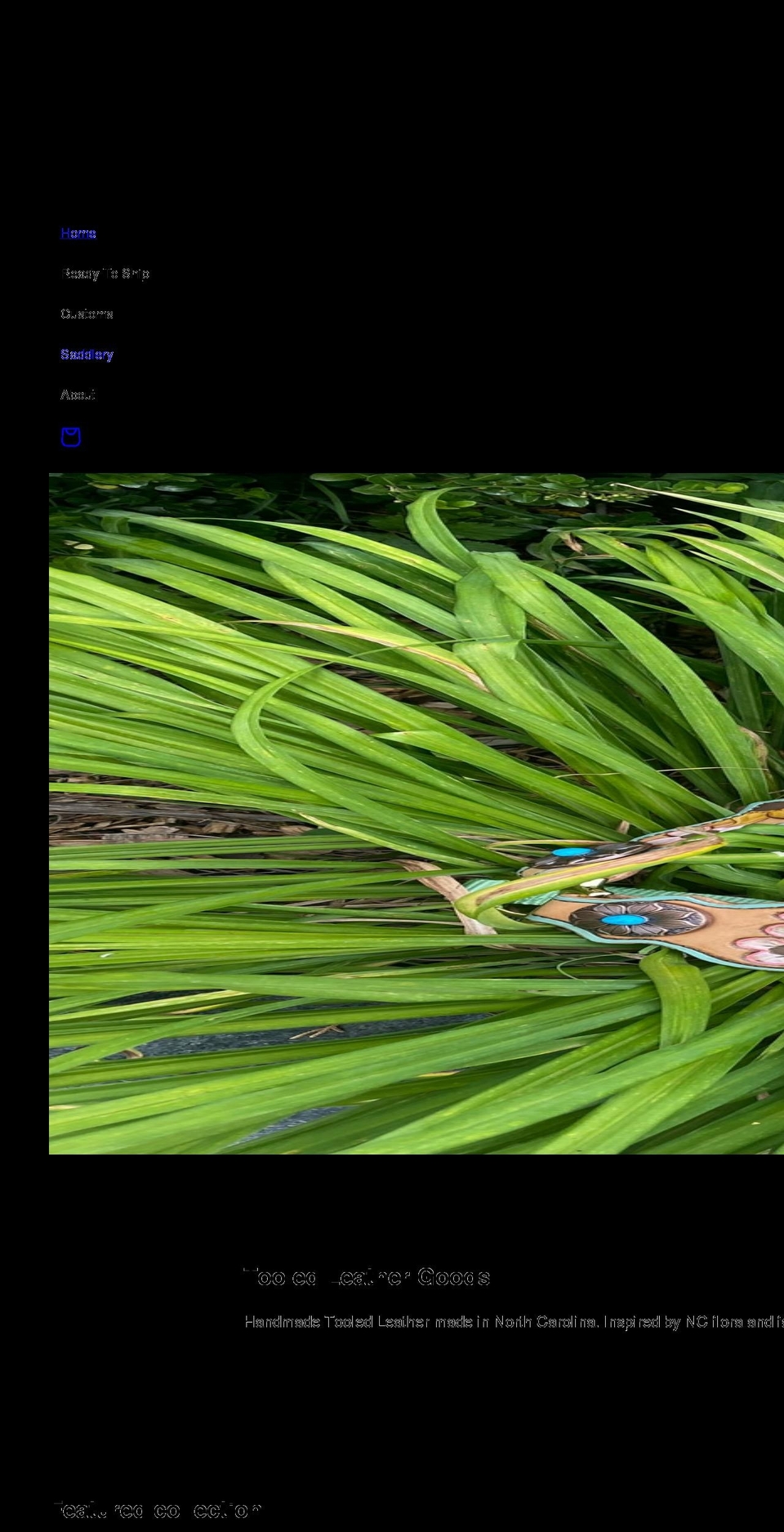 thistleandflowersleather.com shopify website screenshot