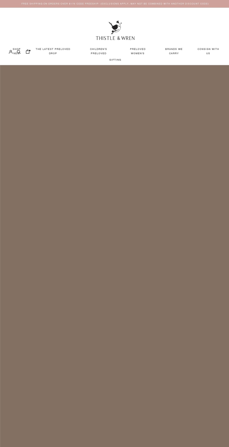 thistleandwren.com shopify website screenshot