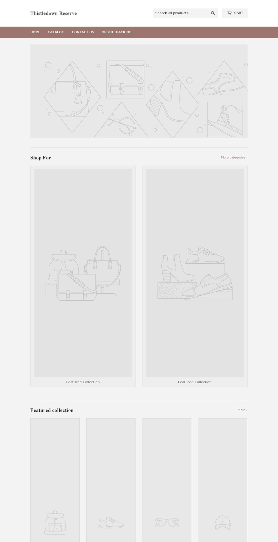 thistledownreserve.com — Shopify storefront screenshot