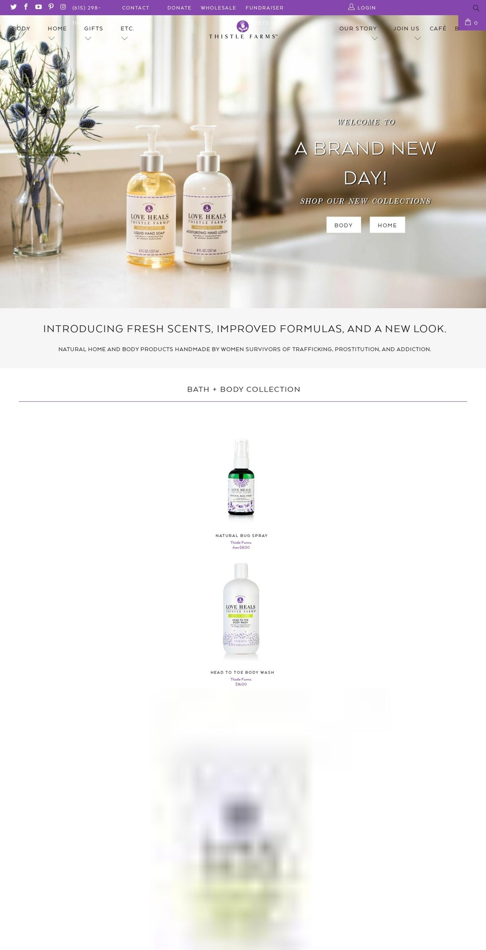 turbo-th Shopify theme site example thistlefarmsbathandbody.com