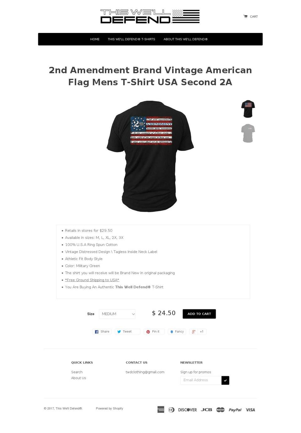 thiswelldefend.com shopify website screenshot