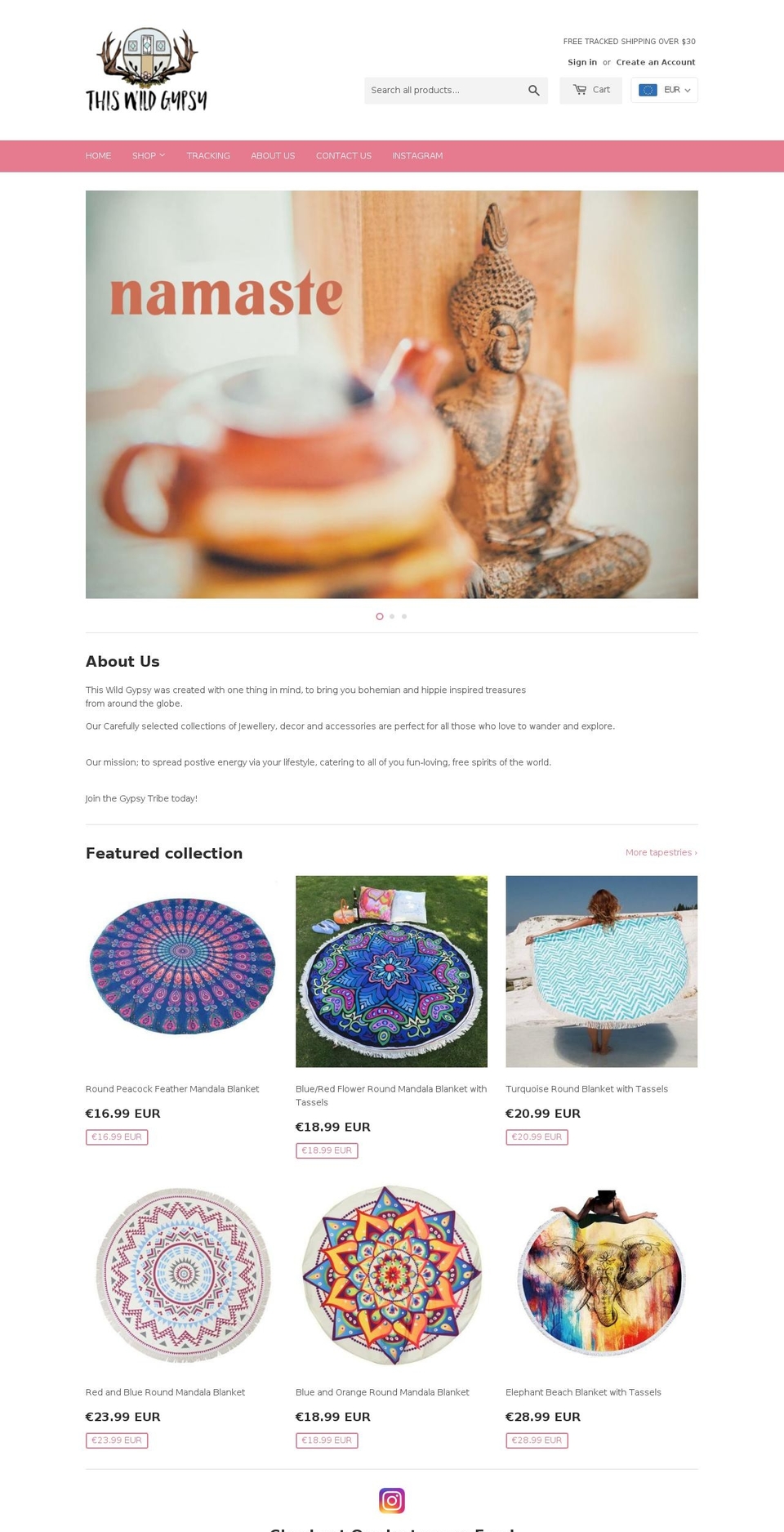 thiswildgypsy.com — Shopify storefront screenshot