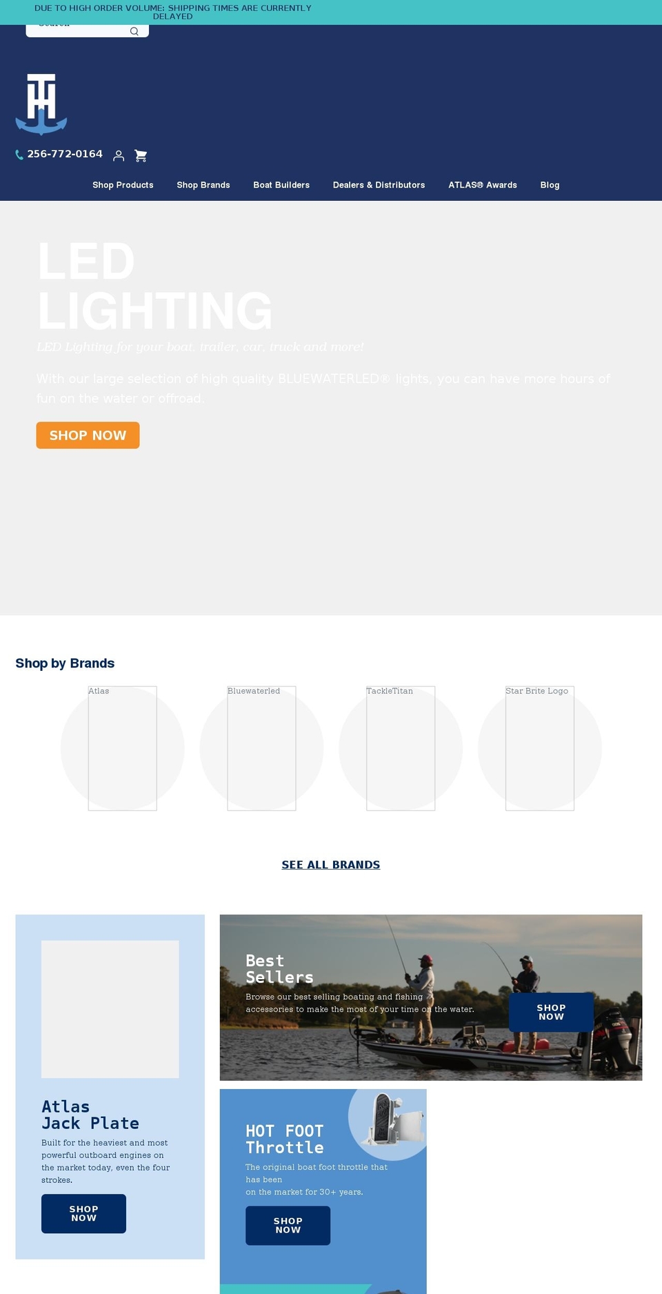 thmarinesupply.com — Shopify storefront screenshot