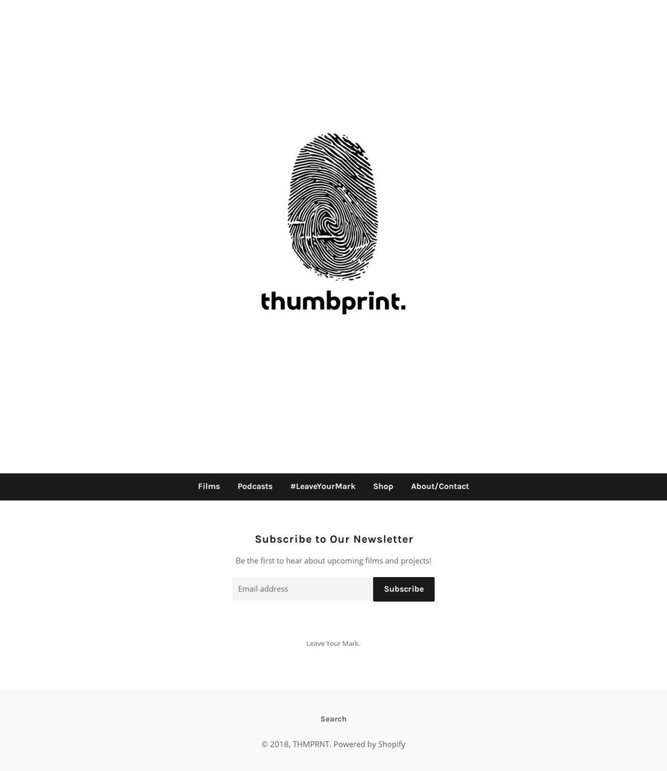 thmprnt.com — Shopify storefront screenshot