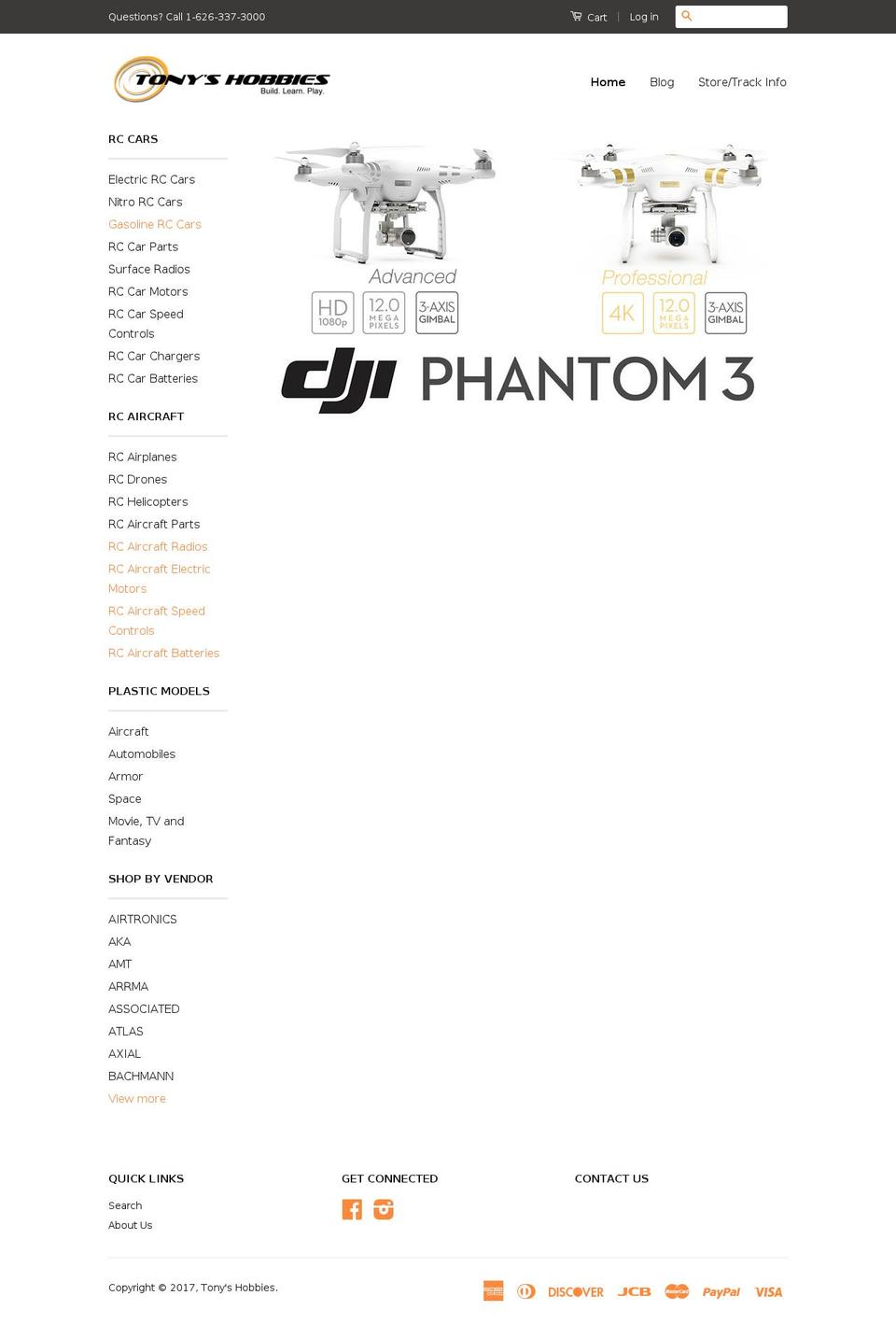 thobbies.com shopify website screenshot