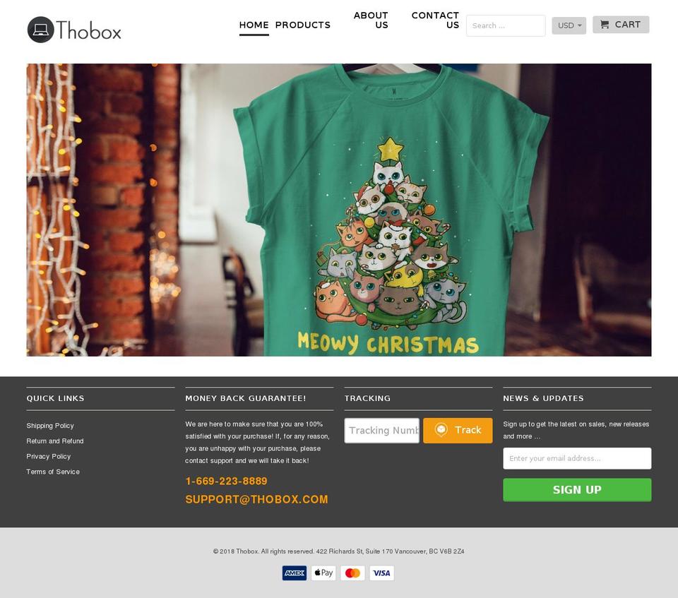 thobox.com — Shopify storefront screenshot