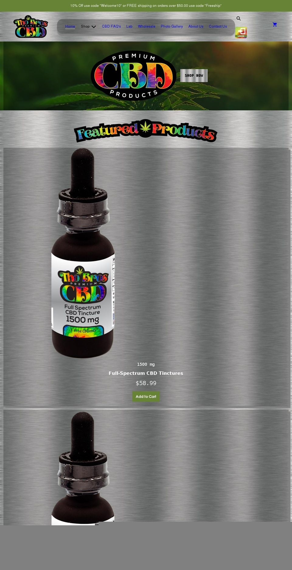 thobroshemp.com shopify website screenshot