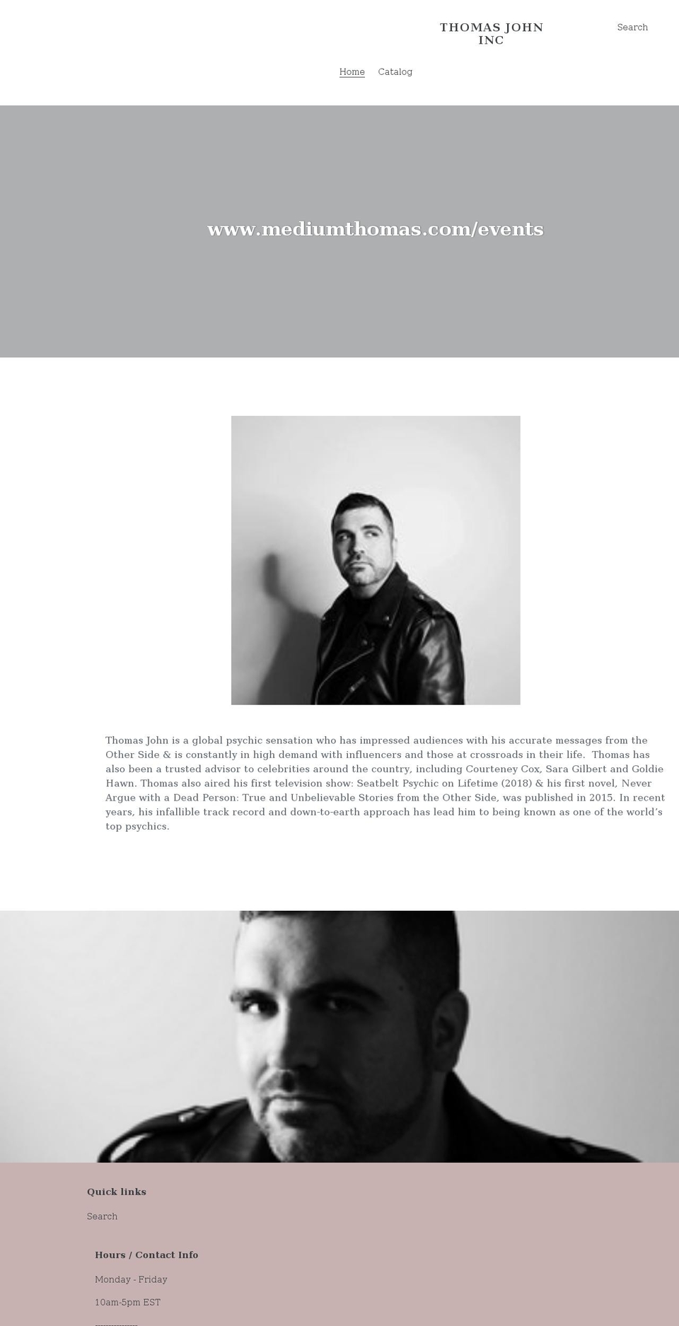 thomas-john-inc.myshopify.com shopify website screenshot
