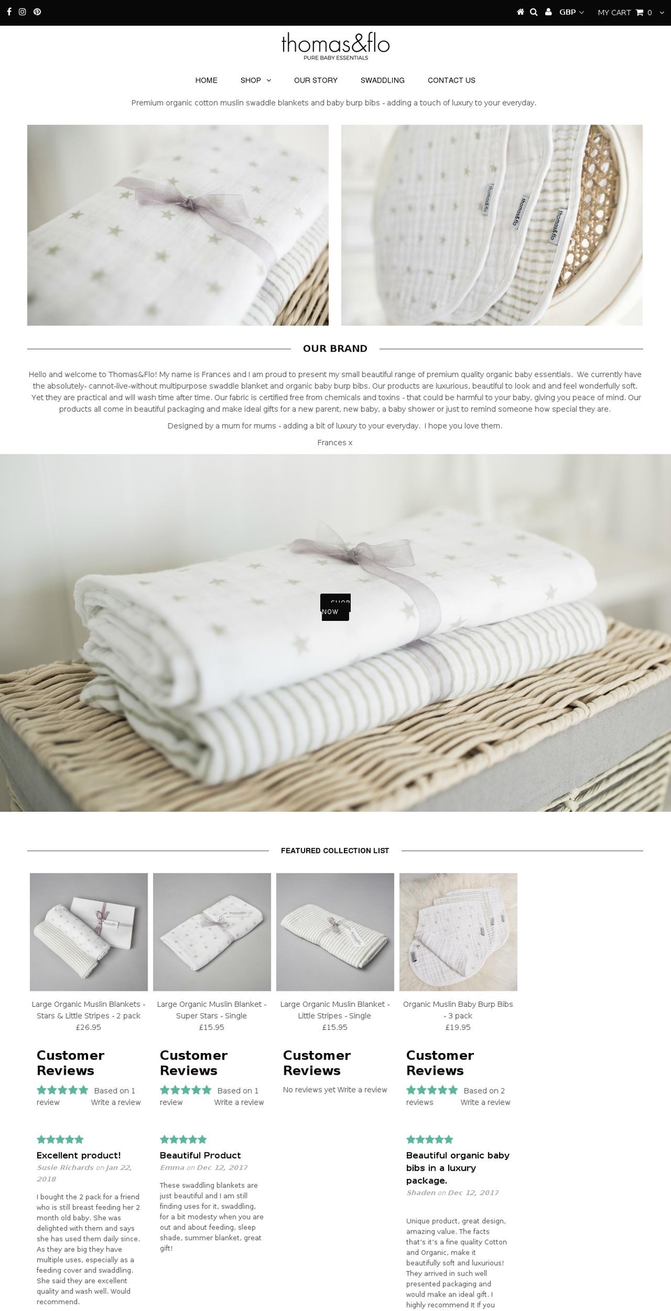 thomasandflo.com — Shopify storefront screenshot