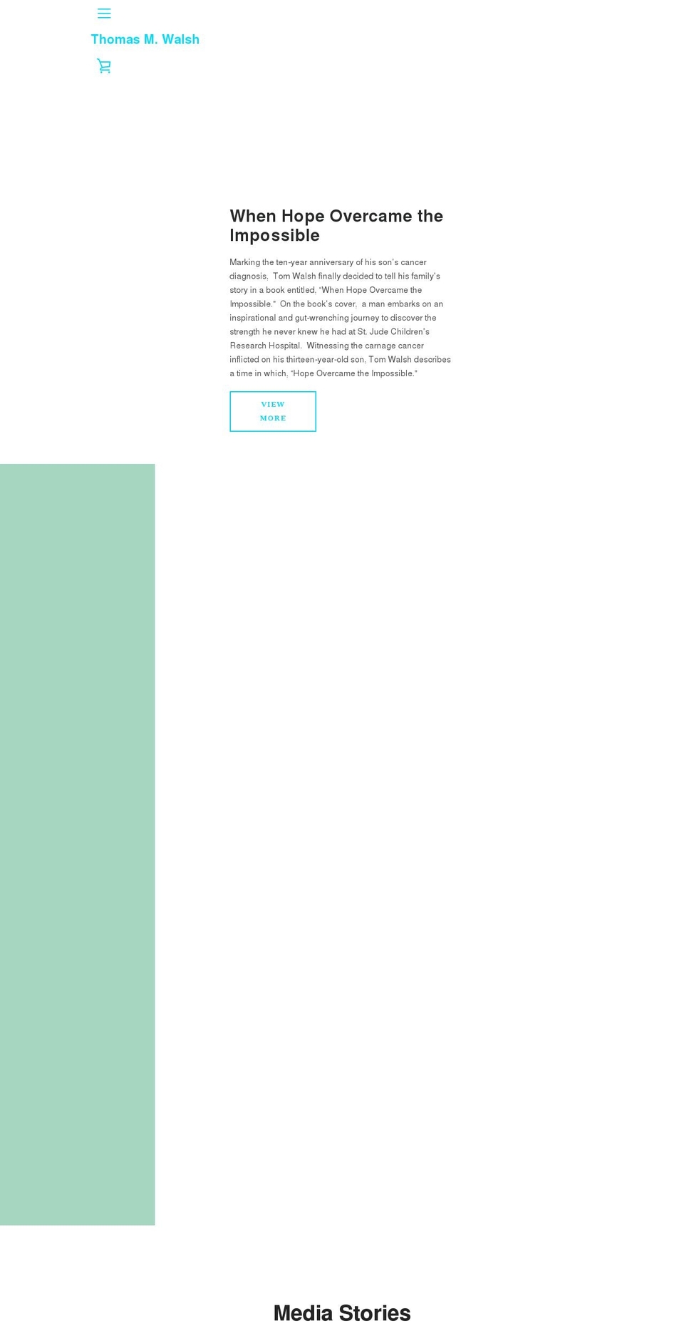 thomasmwalsh.com shopify website screenshot