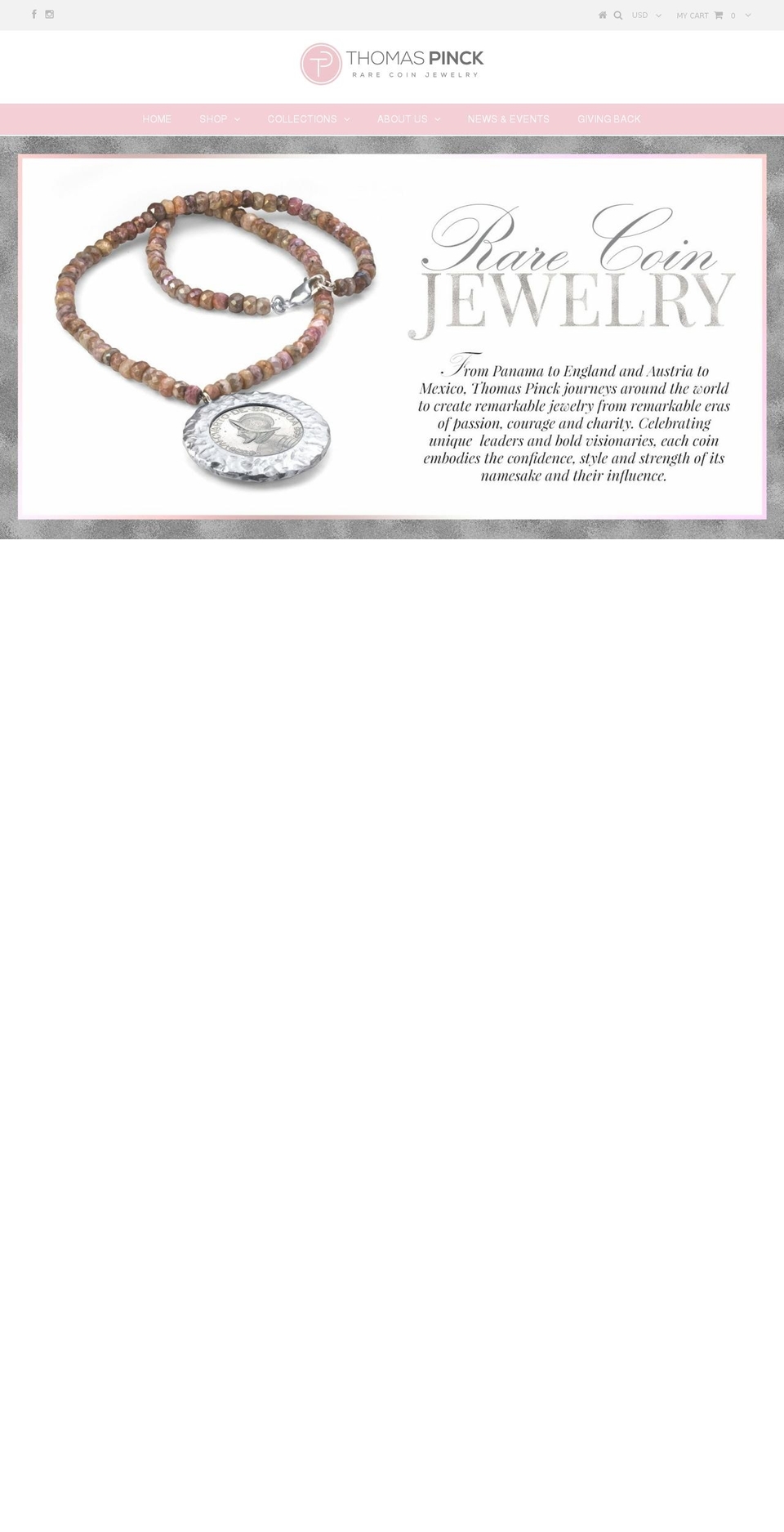 thomaspinck.com shopify website screenshot