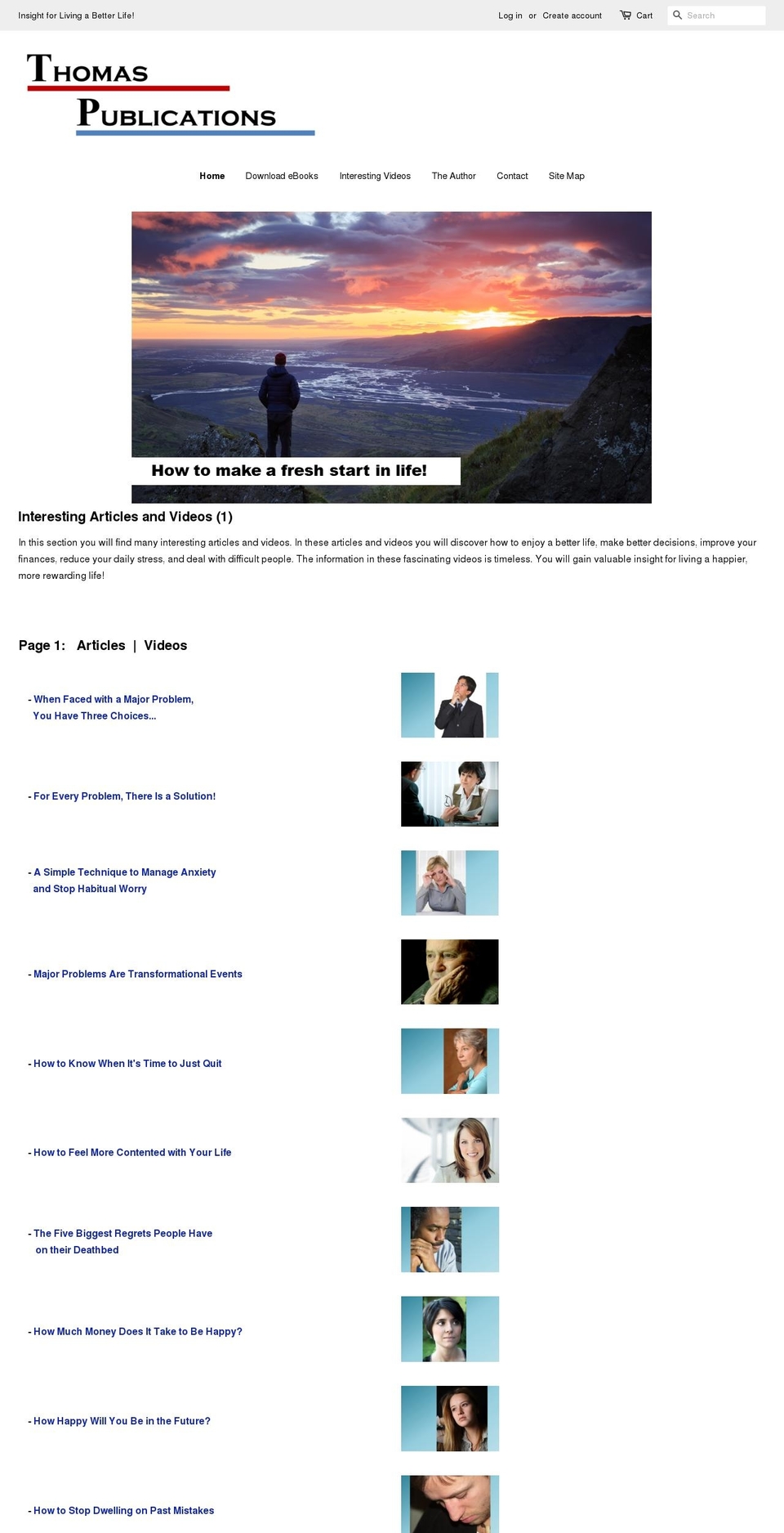 thomaspublications.net shopify website screenshot