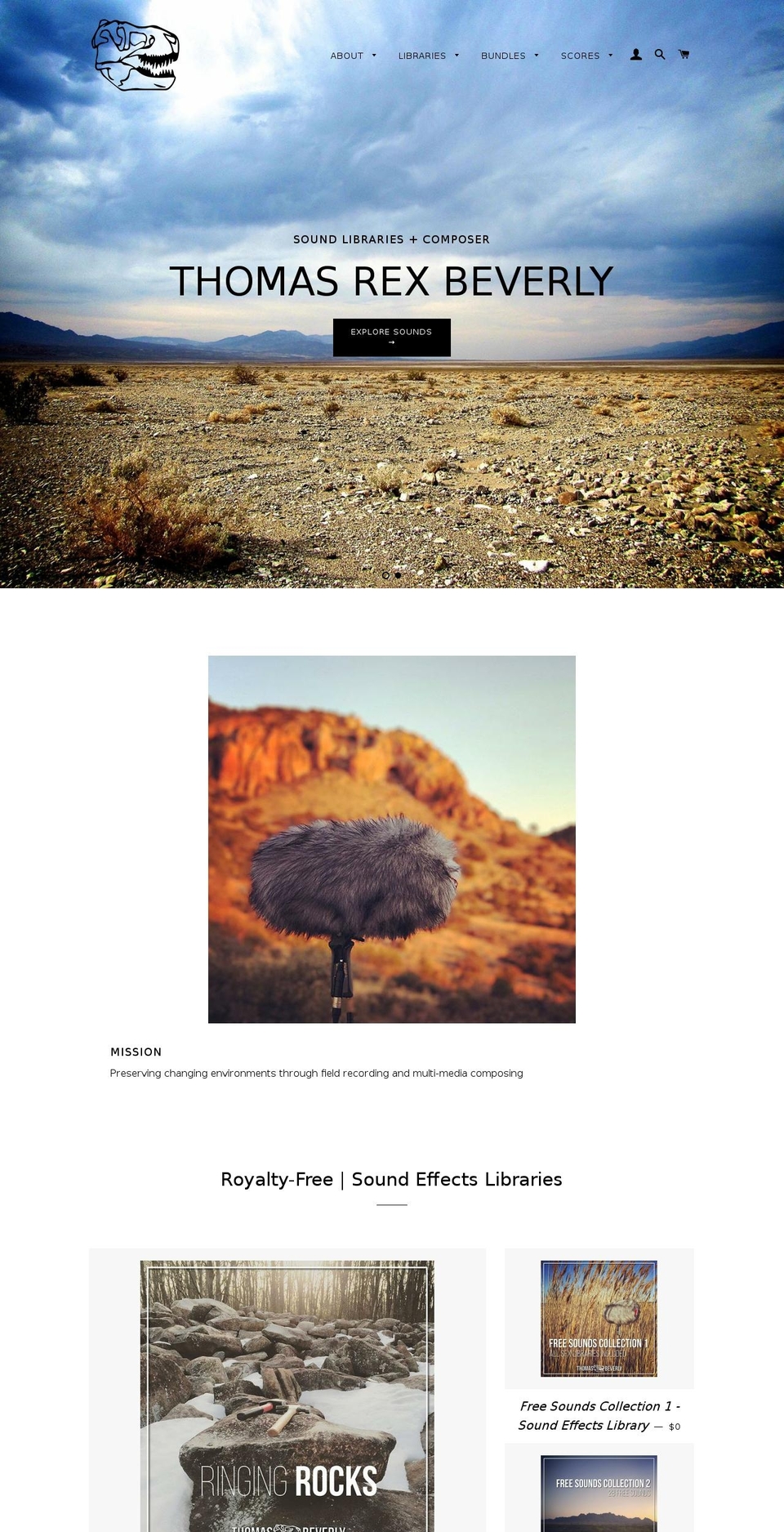 thomasrexbeverly.com shopify website screenshot