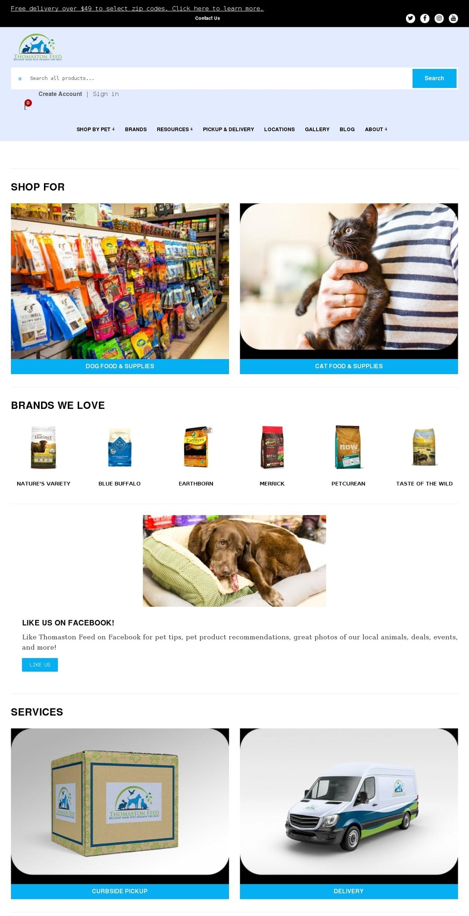 thomaston-feed-2.myshopify.com — Shopify storefront screenshot