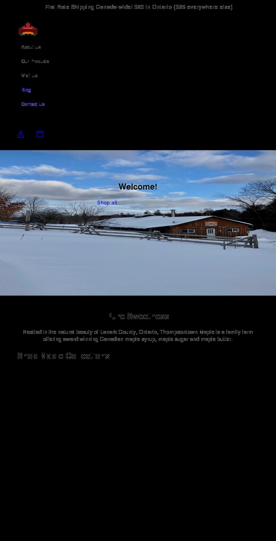 thompsontownmaple.ca shopify website screenshot