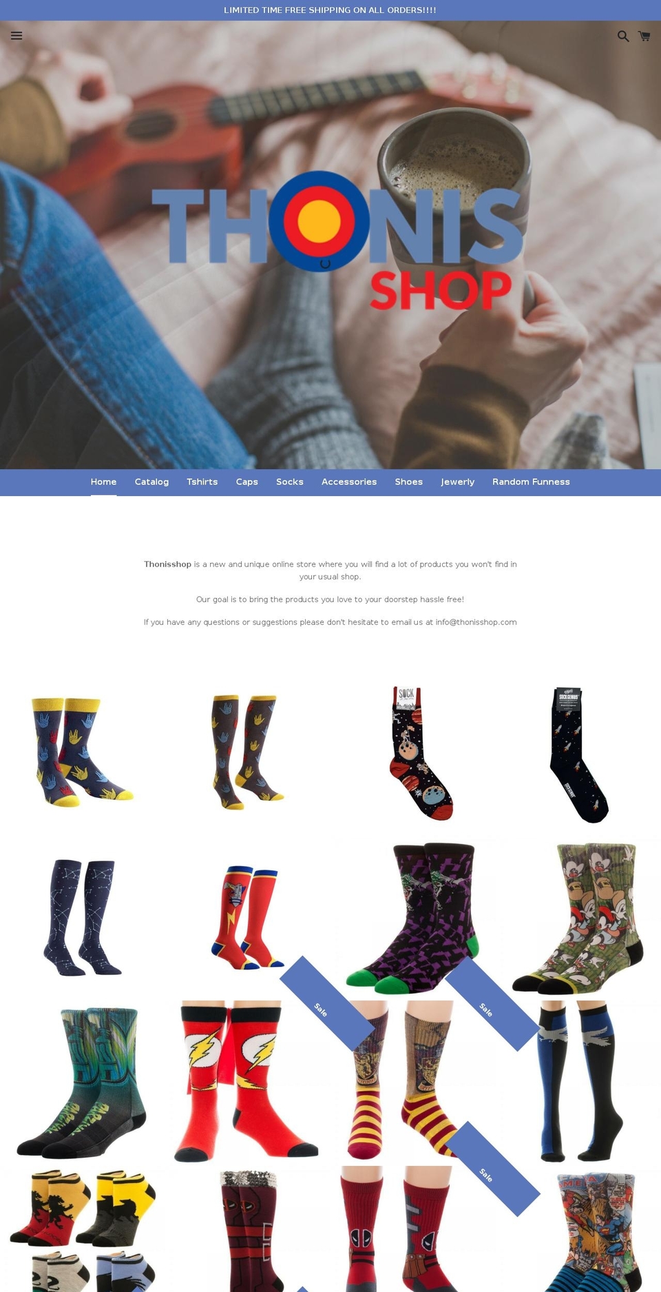 thonisshop.com — Shopify storefront screenshot