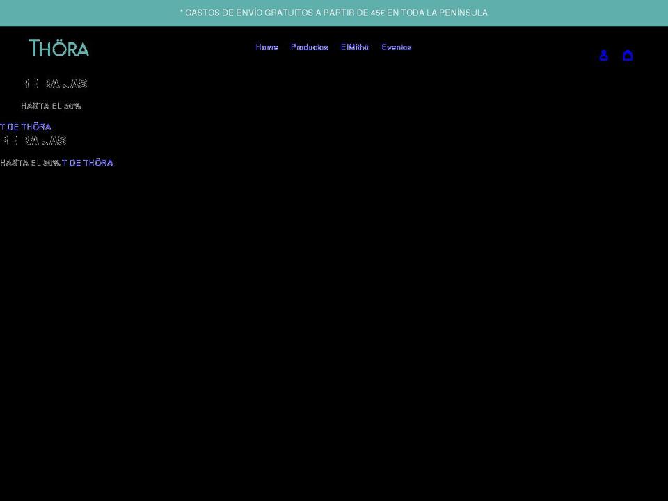 thorashop.com shopify website screenshot