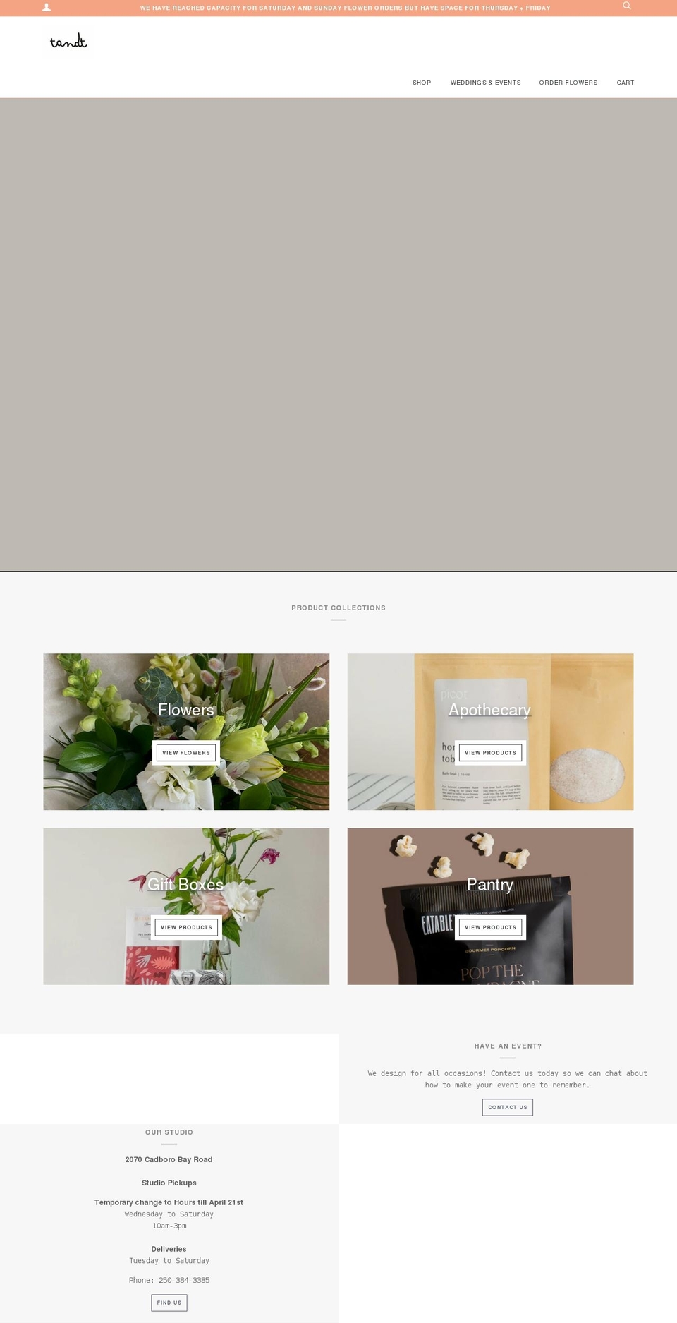 thornandthistle.ca shopify website screenshot
