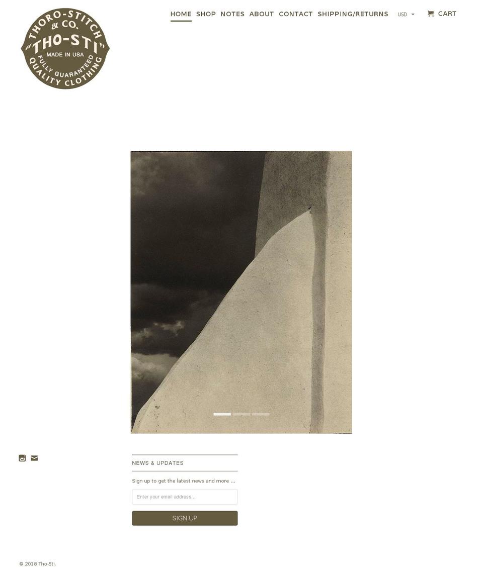 thorostitch.com — Shopify storefront screenshot