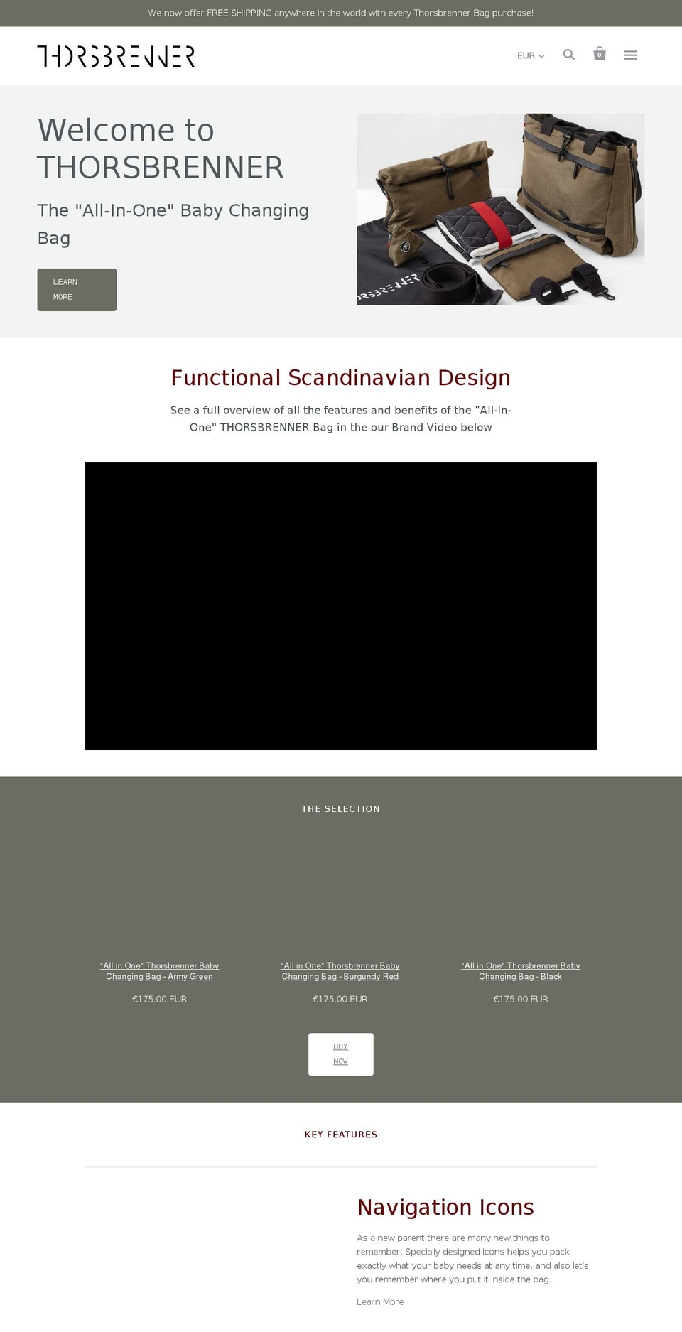 thorsbrenner.com shopify website screenshot