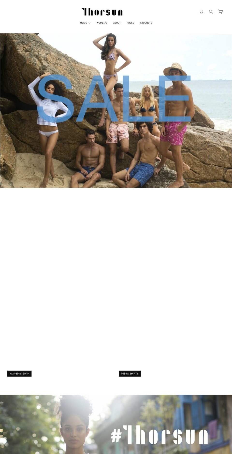 thorsun.com shopify website screenshot