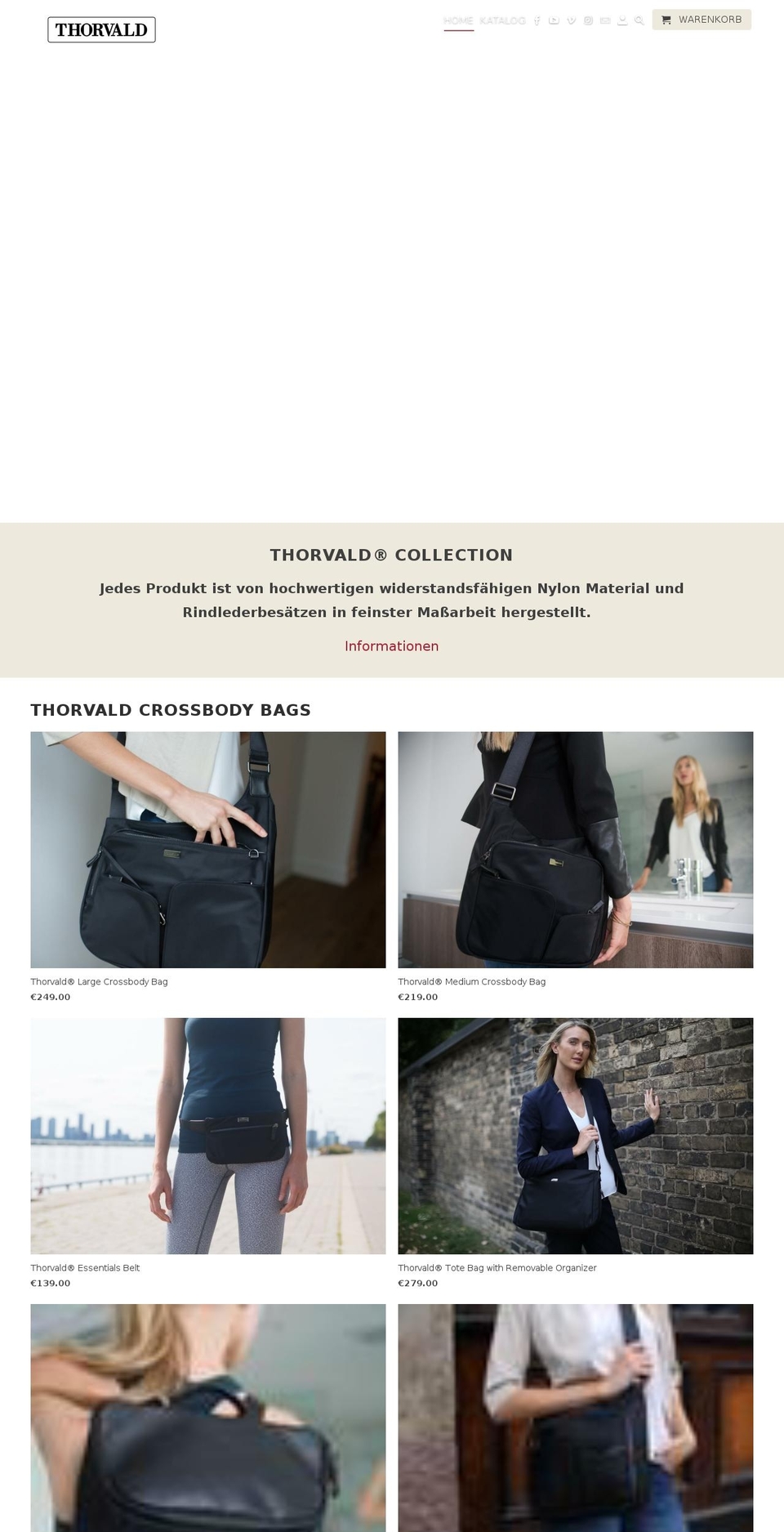 thorvald-style.com — Shopify storefront screenshot