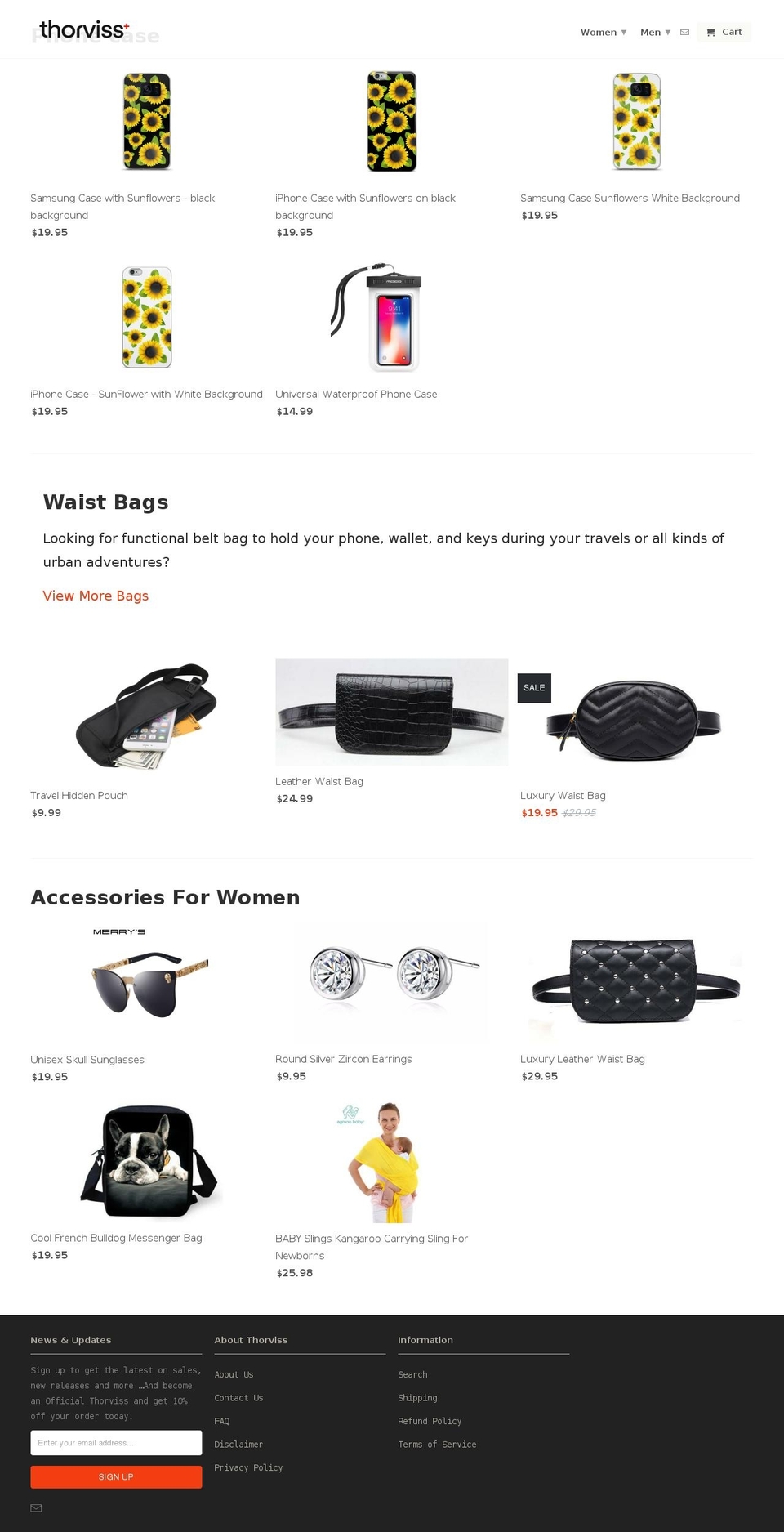 thorviss.com — Shopify storefront screenshot