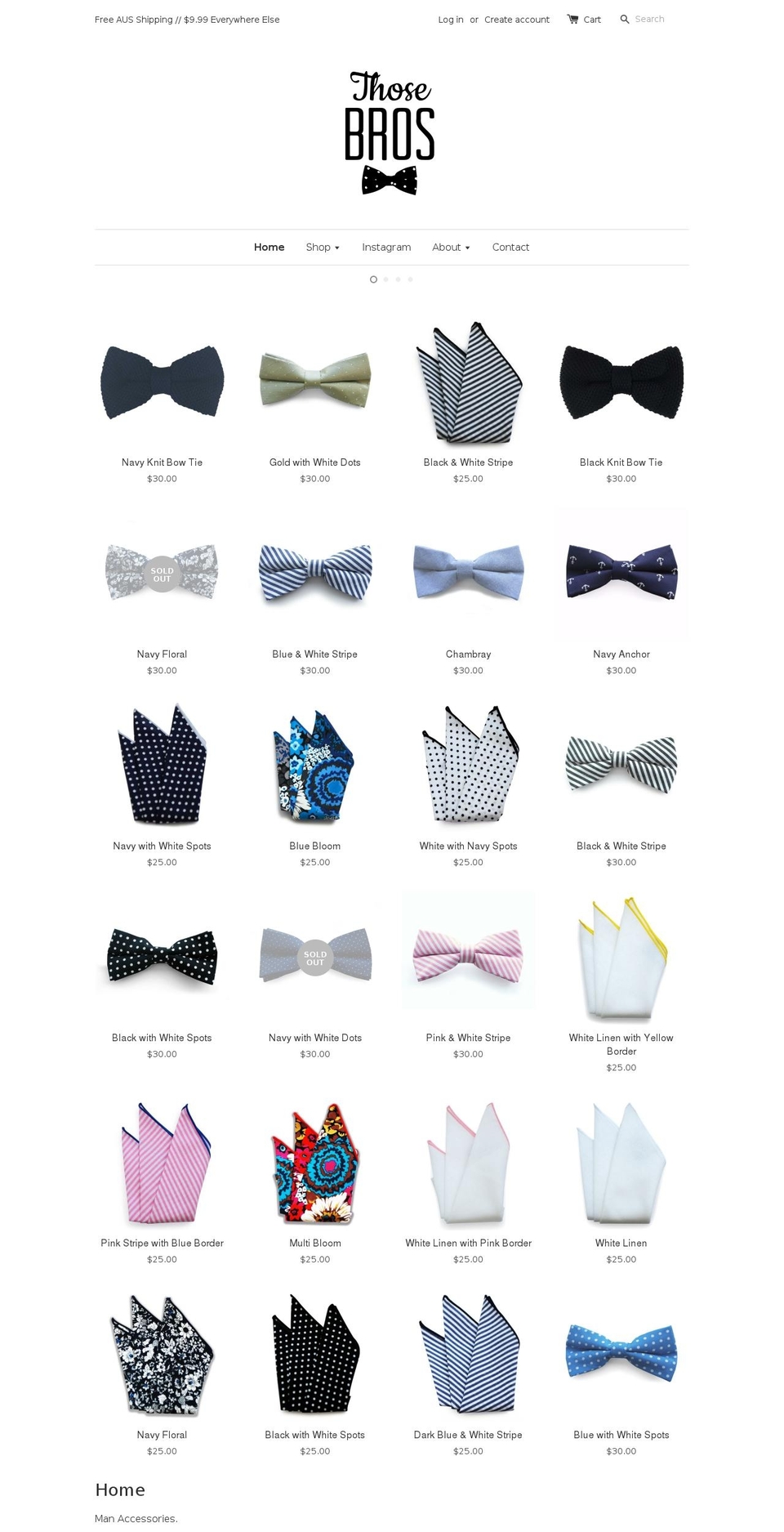 thosebros.com shopify website screenshot