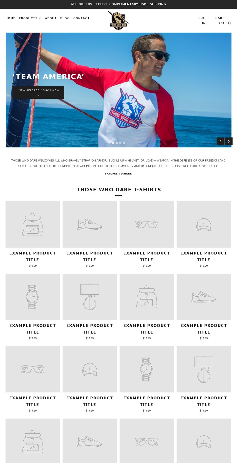 thosewhodare.com — Shopify storefront screenshot