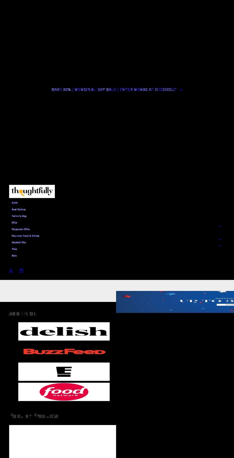 thoughtfully.com shopify website screenshot