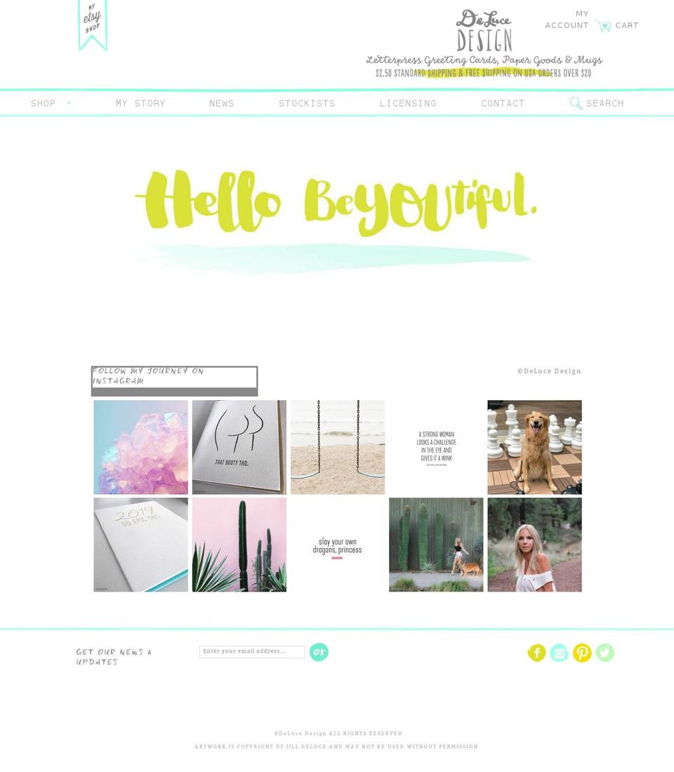 Deluce Design Shop - Menu Shopify theme site example thoughtsonmugs.com