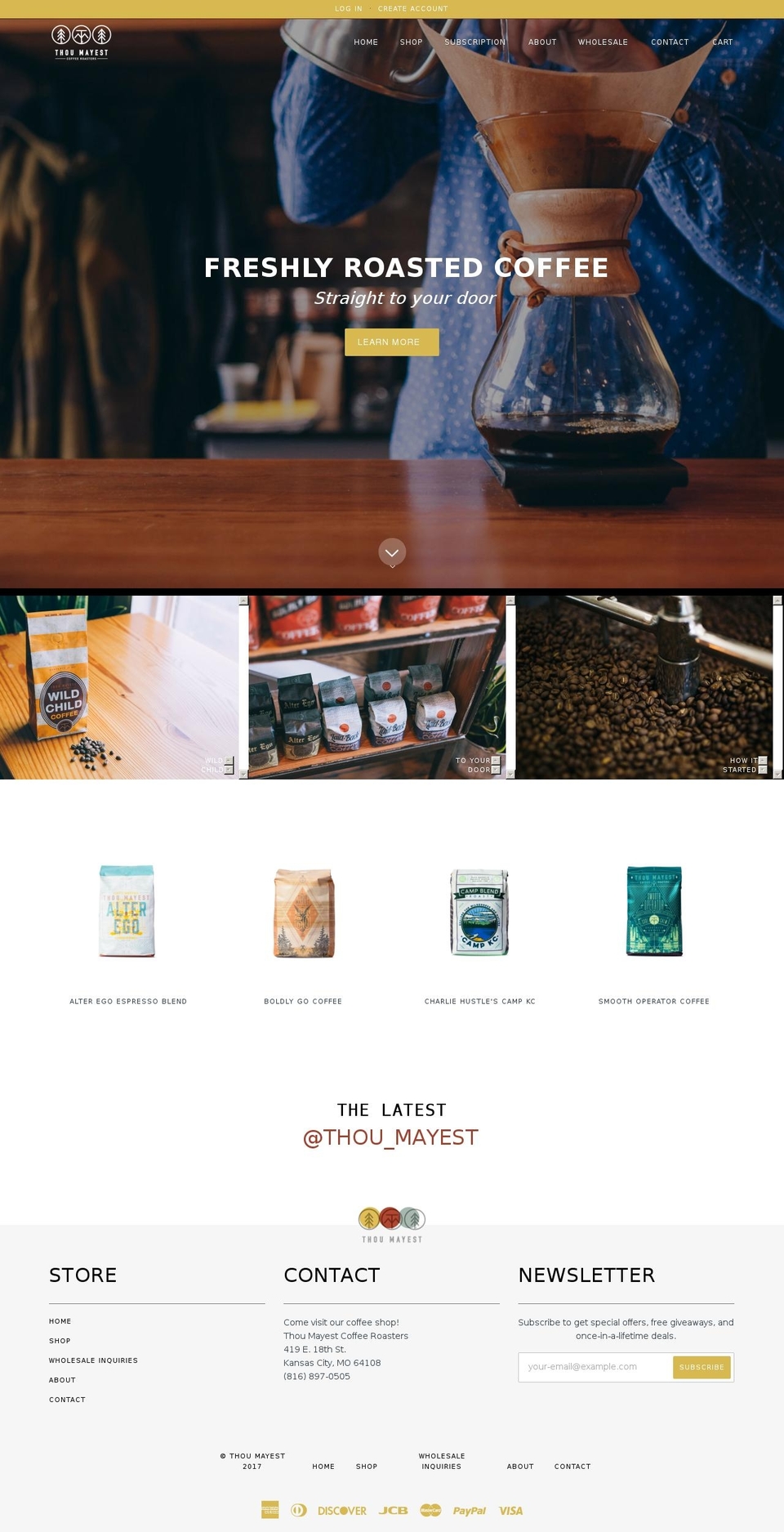 thoumayest.com shopify website screenshot