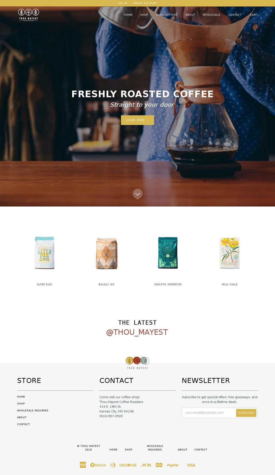 thoumayest.net shopify website screenshot